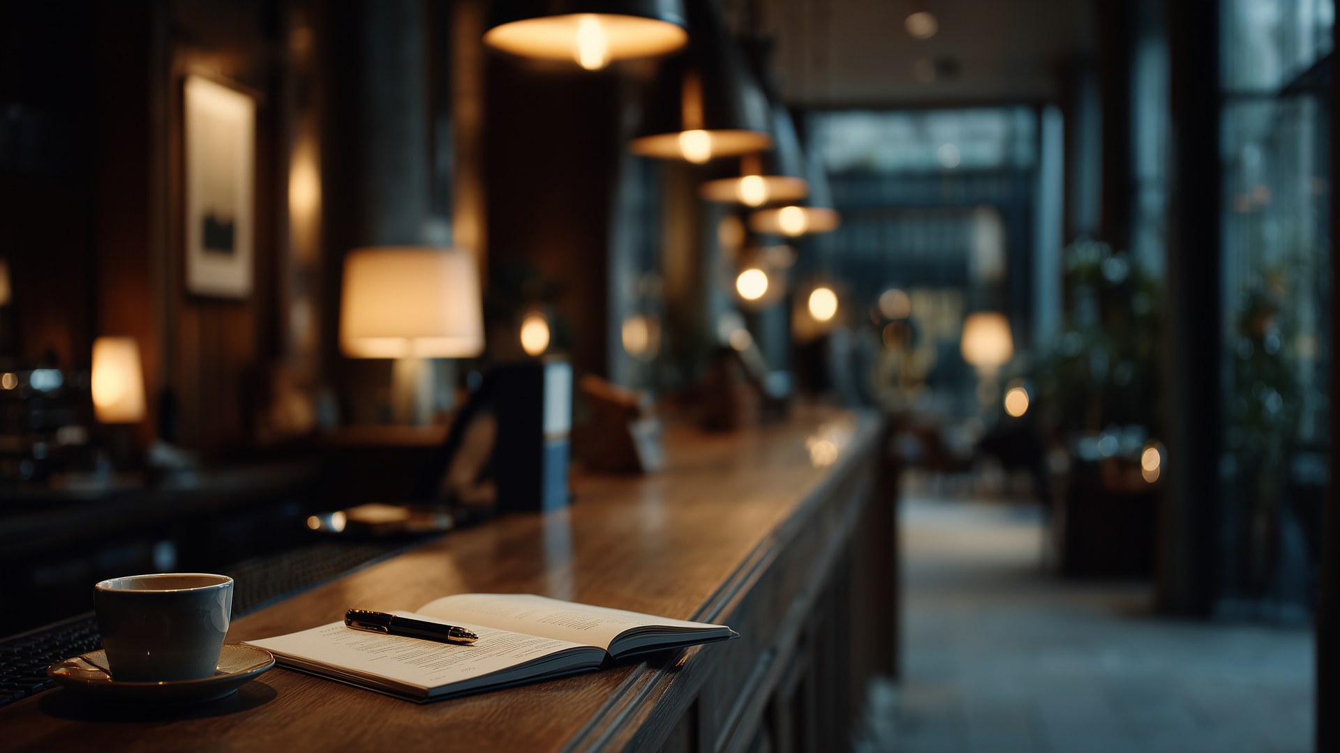 An evening at the Amber & Forge concierge desk