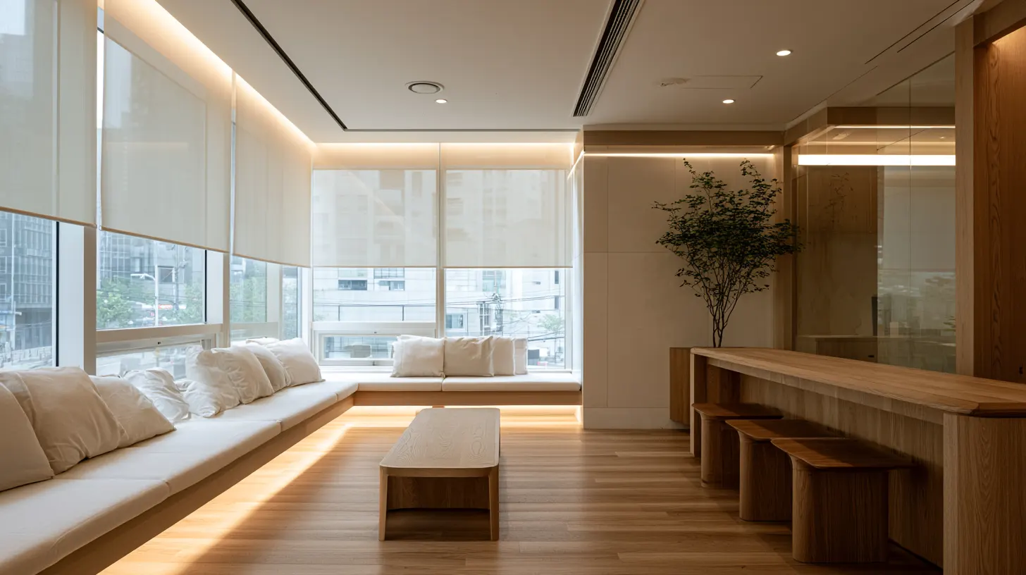 Calm, clean interior of a modern Gangnam clinic