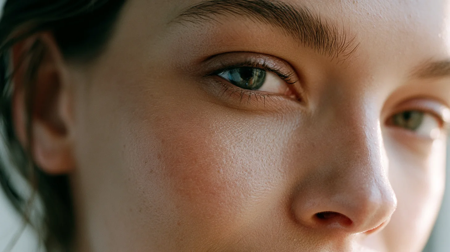 Clear, well-rested skin in natural light