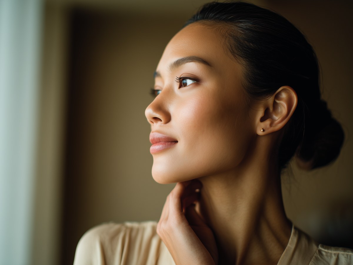 Refined contour — a quietly defined jawline